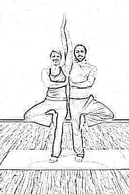 partner tree pose