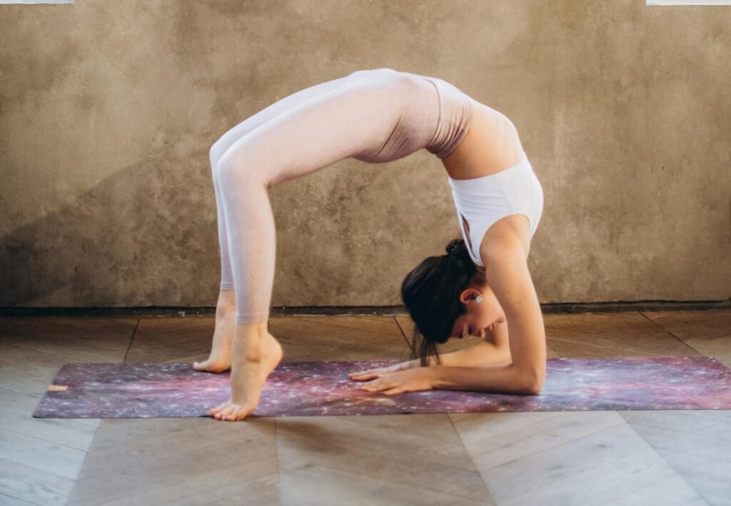 yoga wheel pose